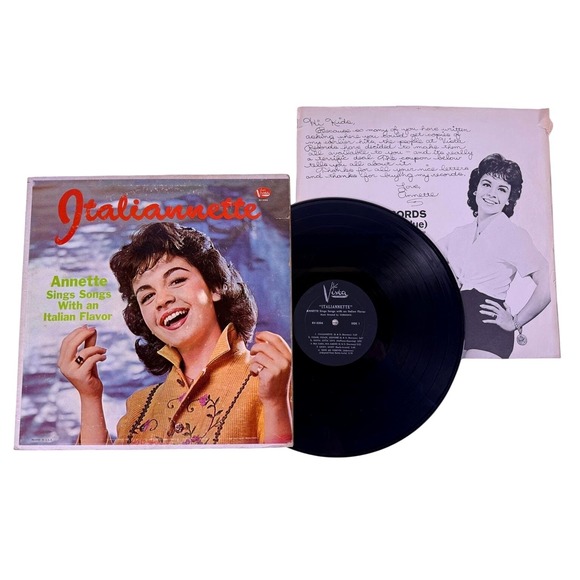 Vista Records Other - Annette Funicello Italiannette Vinyl LP Vista BV-3304 1960 Italian Flavor Record